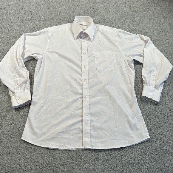 LIM'S TAILOR Other - LIM'S TAILOR Shirt Mens Large White Dress Button Front Long Sleeve Pocket Formal